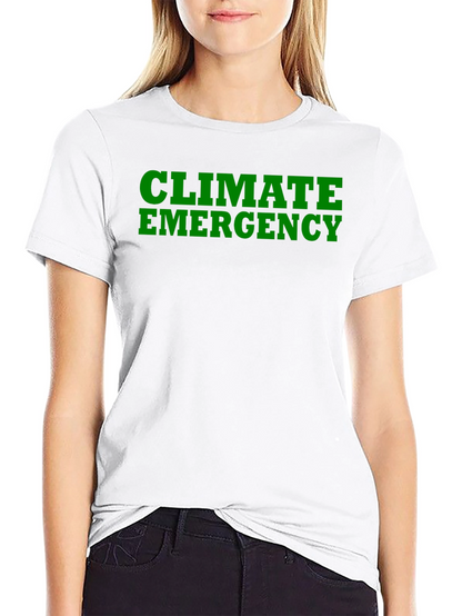 Climate Emergency Black T-Shirt