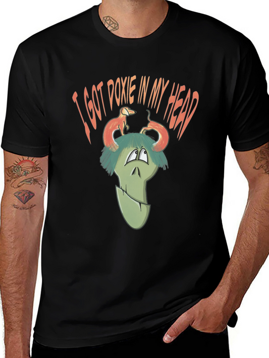 Doxie Head Graphic Tee - Unique Novelty T-Shirt