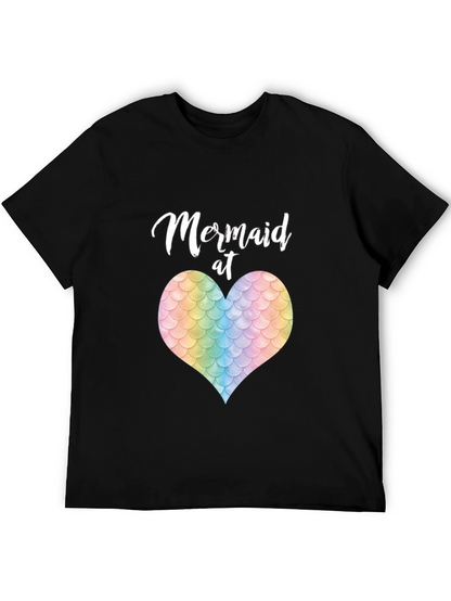Mermaid at Heart T-Shirt - Unique Scale Heart Design