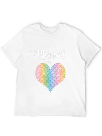 Mermaid at Heart T-Shirt - Unique Scale Heart Design