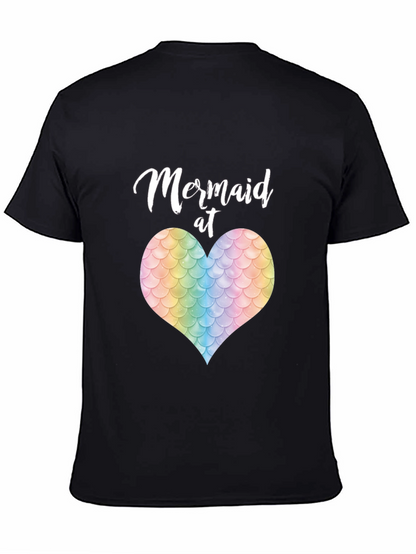 Mermaid at Heart T-Shirt - Unique Scale Heart Design