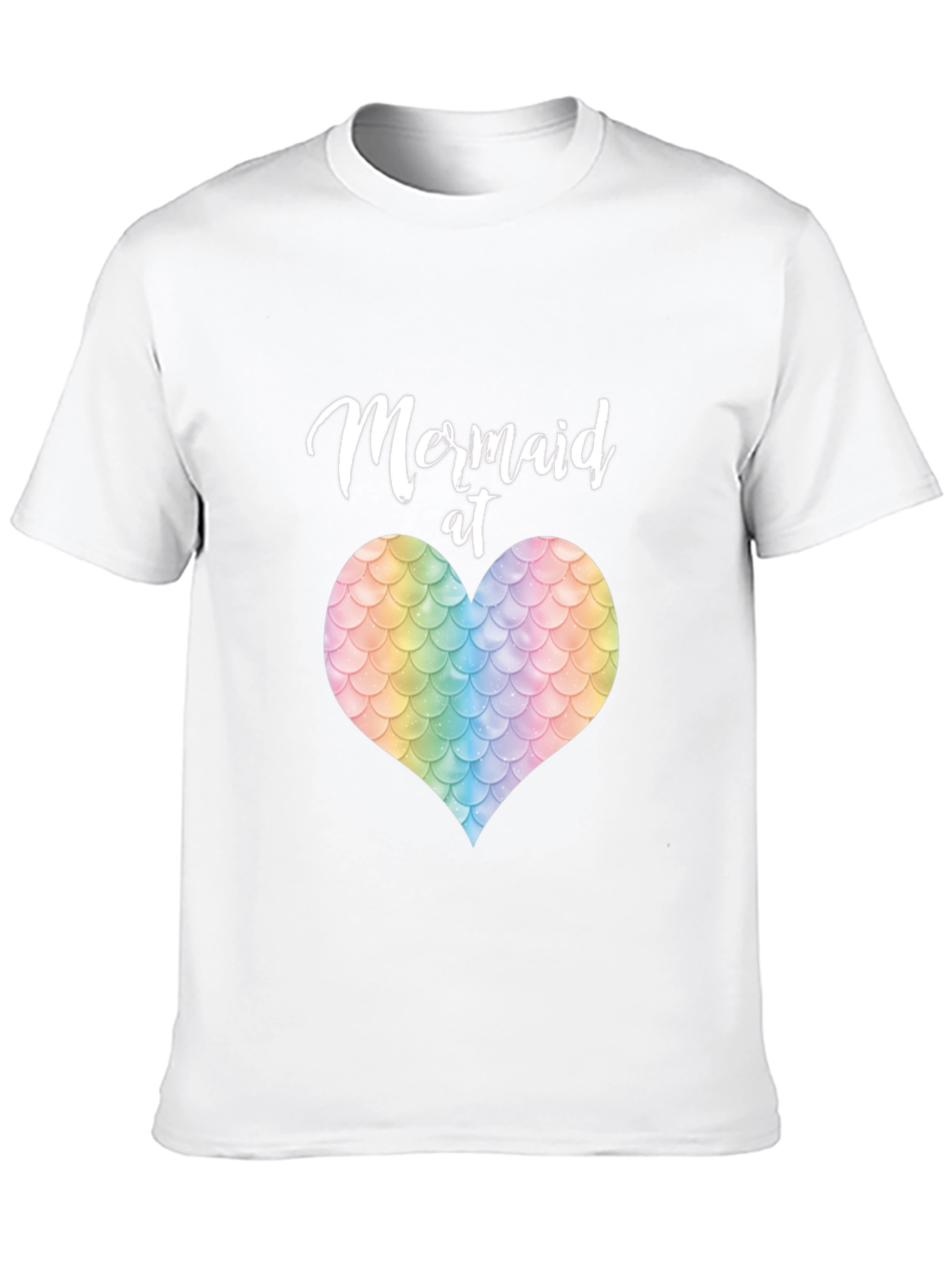 Mermaid at Heart T-Shirt - Unique Scale Heart Design