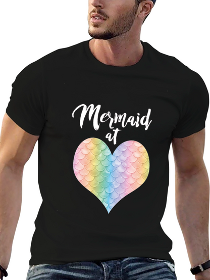 Mermaid at Heart T-Shirt - Unique Scale Heart Design