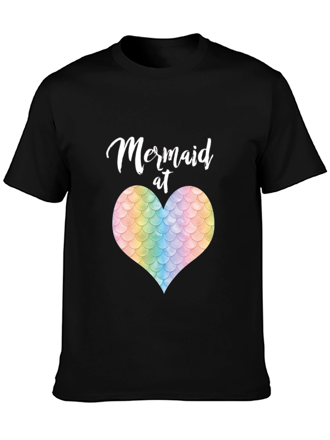 Mermaid at Heart T-Shirt - Unique Scale Heart Design