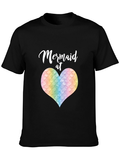 Mermaid at Heart T-Shirt - Unique Scale Heart Design