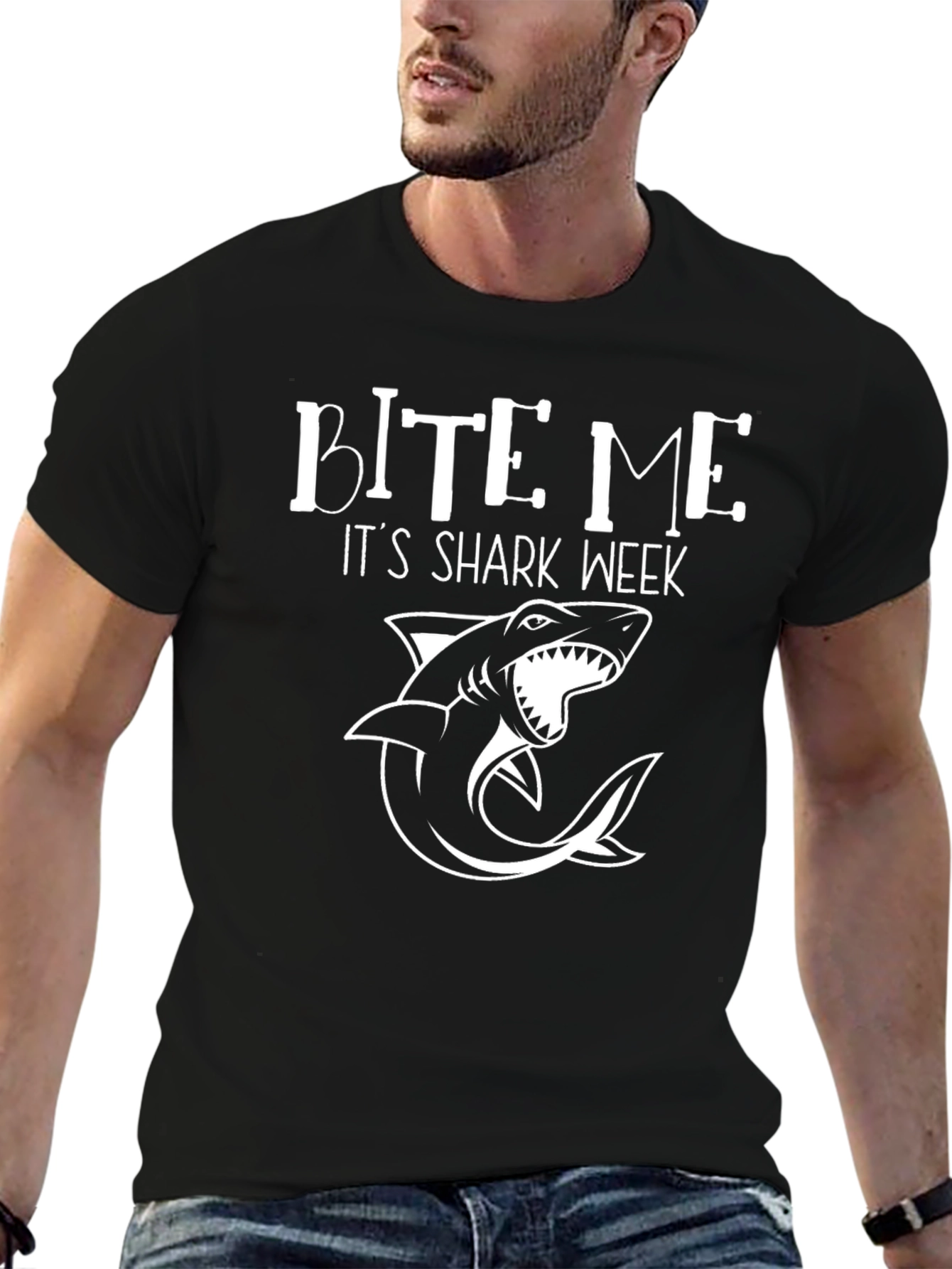 Bite Me Its Shark Week - Graphic T-Shirt