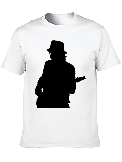 Silhouette Musician Graphic Tee - Classic Black T-Shirt