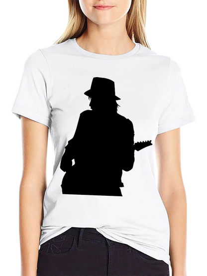 Silhouette Musician Graphic Tee - Classic Black T-Shirt