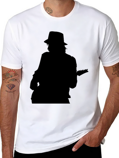 Silhouette Musician Graphic Tee - Classic Black T-Shirt