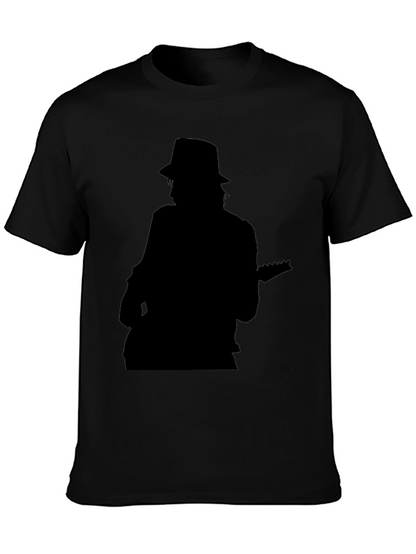 Silhouette Musician Graphic Tee - Classic Black T-Shirt