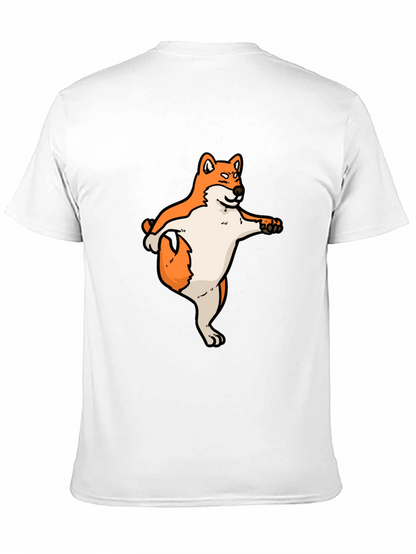 Shiba Inu Dog Yoga Black T-Shirt