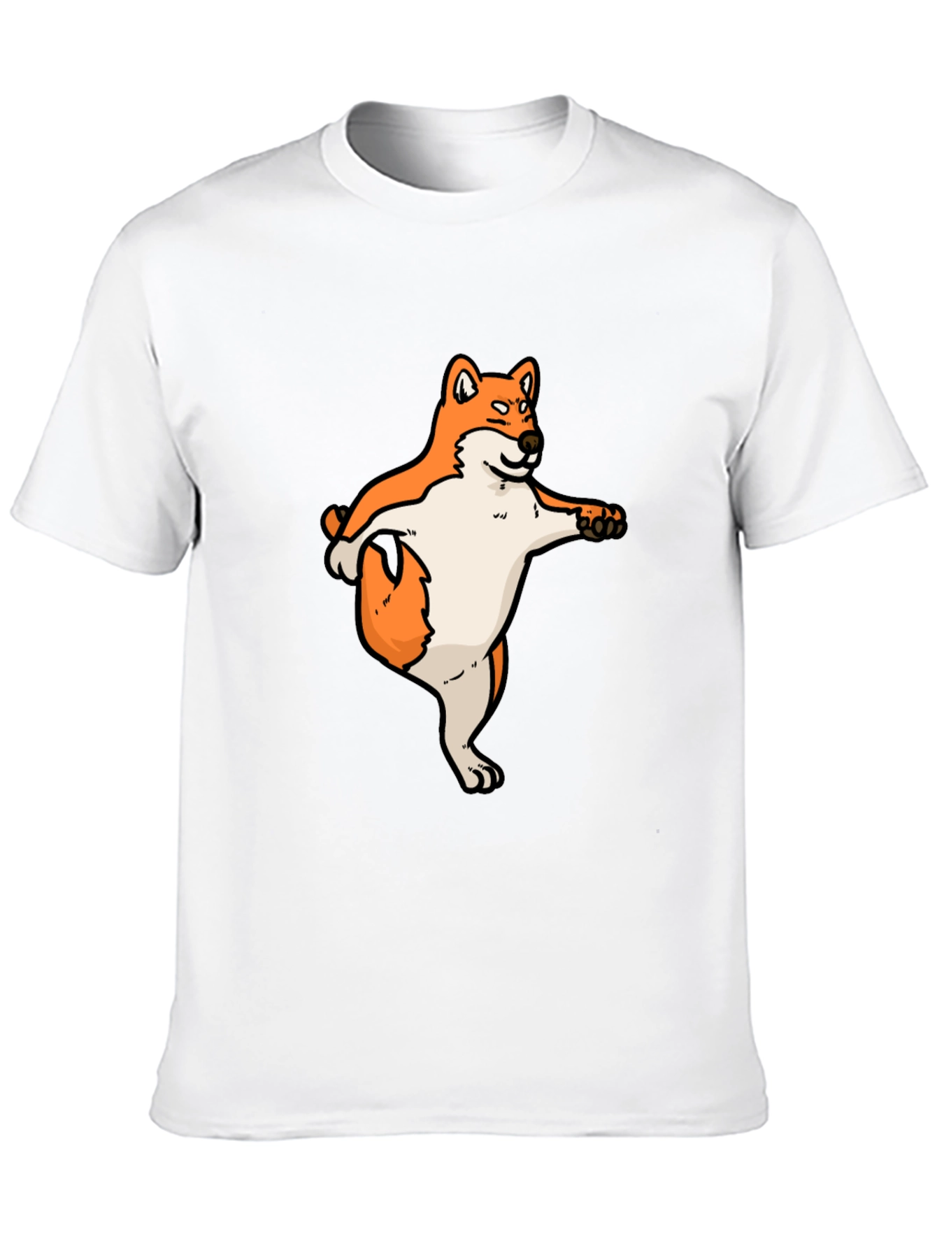 Shiba Inu Dog Yoga Black T-Shirt