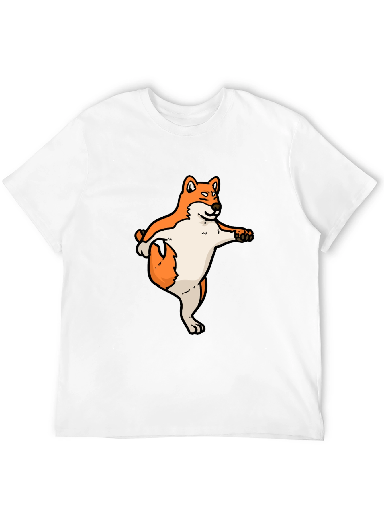 Shiba Inu Dog Yoga Black T-Shirt
