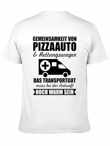 Pizza Ambulance T-Shirt - Must Arrive Warm