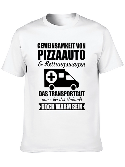 Pizza Ambulance T-Shirt - Must Arrive Warm