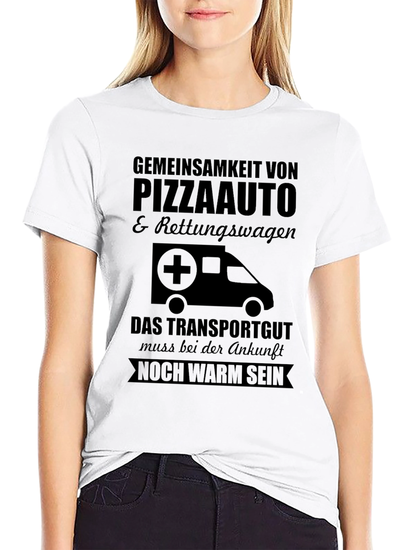 Pizza Ambulance T-Shirt - Must Arrive Warm
