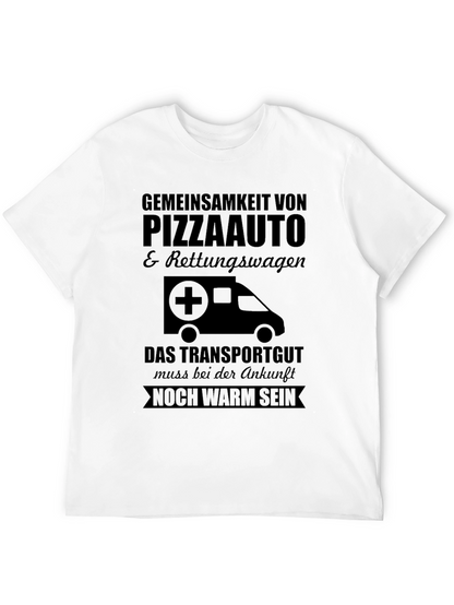 Pizza Ambulance T-Shirt - Must Arrive Warm