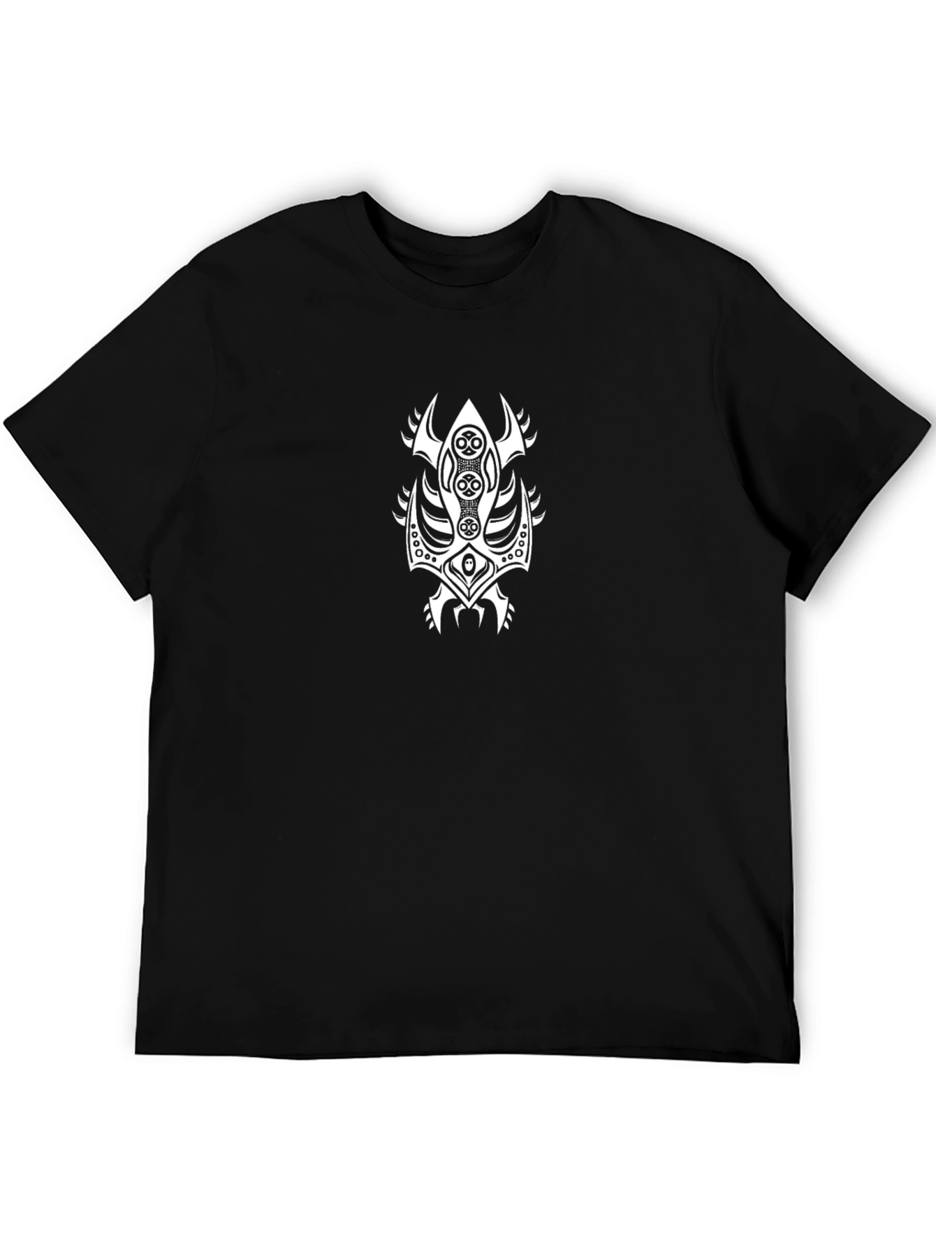 Tribal Design Black T-Shirt