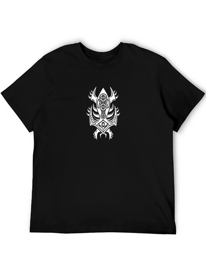 Tribal Design Black T-Shirt