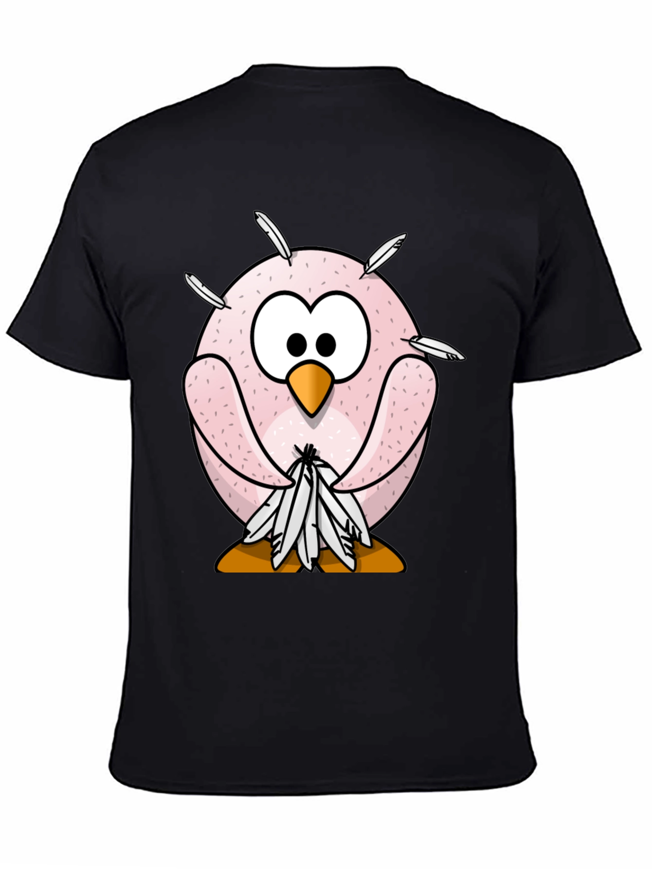 Funny Cartoon Owl T-Shirt - Quirky Bird Design