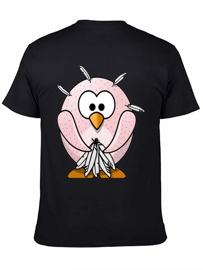 Funny Cartoon Owl T-Shirt - Quirky Bird Design