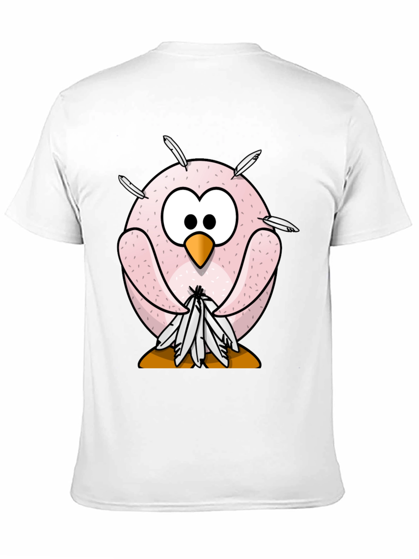 Funny Cartoon Owl T-Shirt - Quirky Bird Design