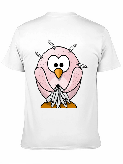 Funny Cartoon Owl T-Shirt - Quirky Bird Design
