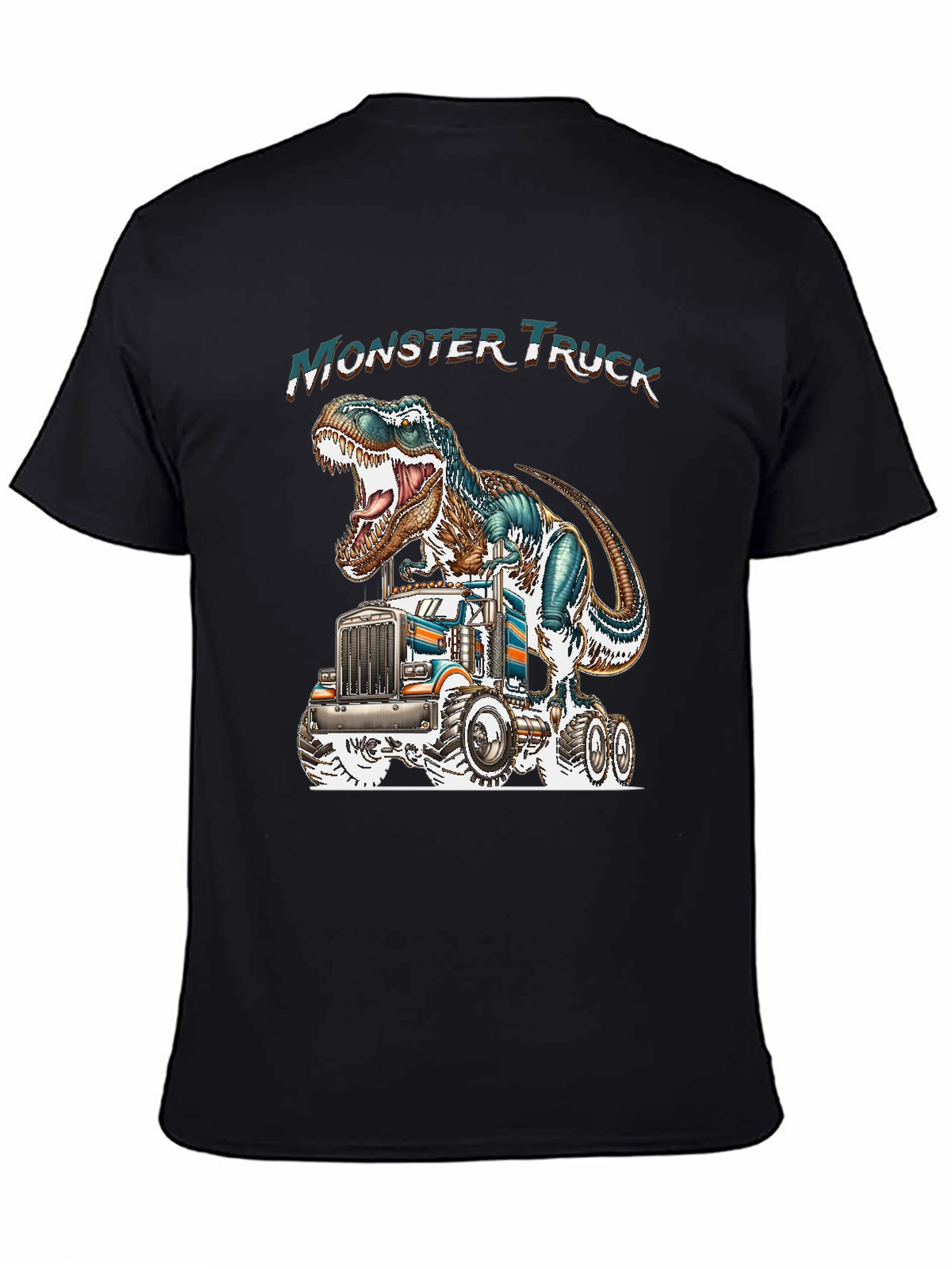 Monster Truck Dinosaur Graphic Tee