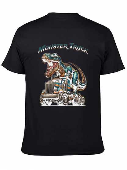 Monster Truck Dinosaur Graphic Tee