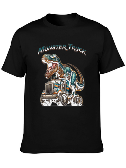 Monster Truck Dinosaur Graphic Tee