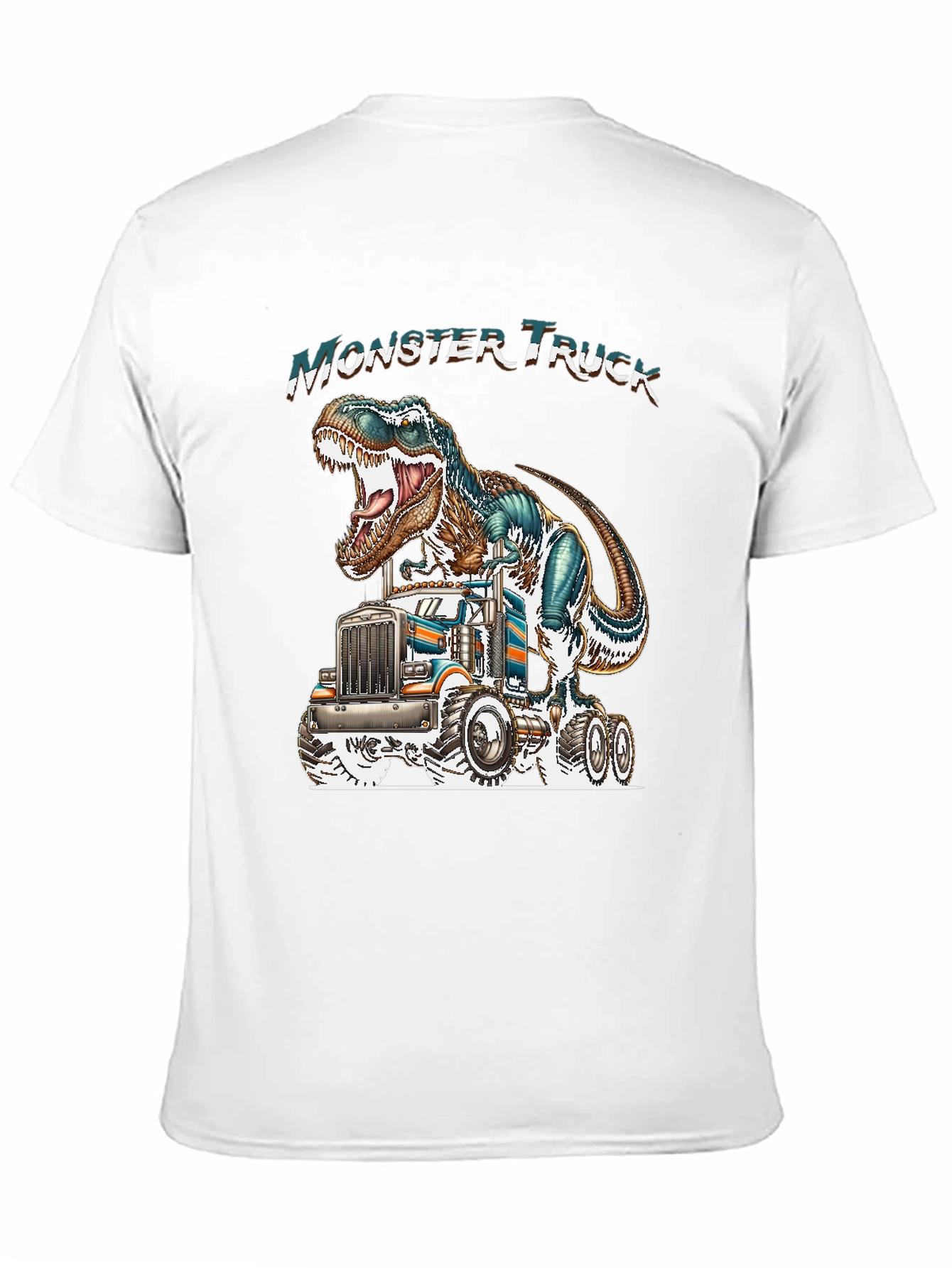 Monster Truck Dinosaur Graphic Tee