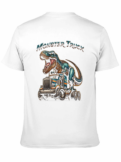 Monster Truck Dinosaur Graphic Tee