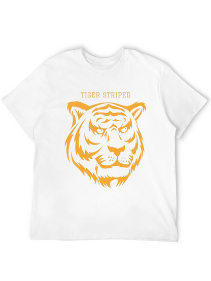 Tiger Striped Graphic T-Shirt - Black