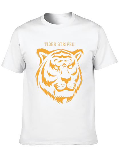 Tiger Striped Graphic T-Shirt - Black