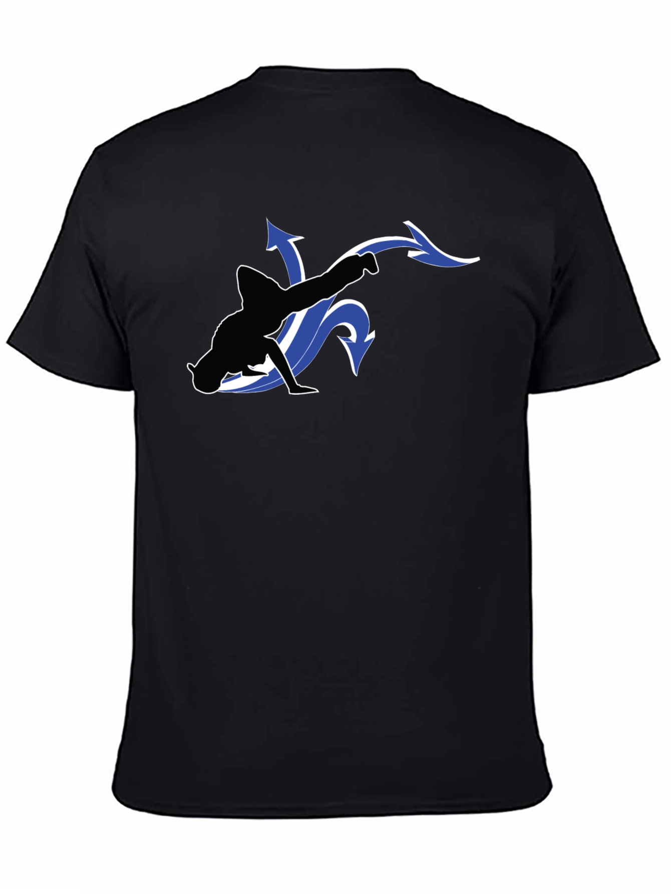 Cool Black T-Shirt with Dancer Graphic
