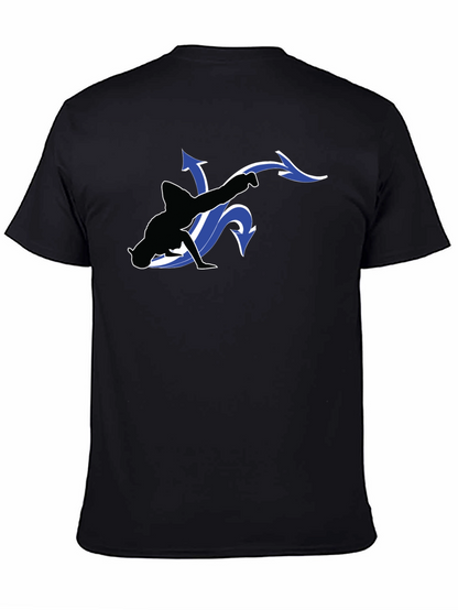 Cool Black T-Shirt with Dancer Graphic
