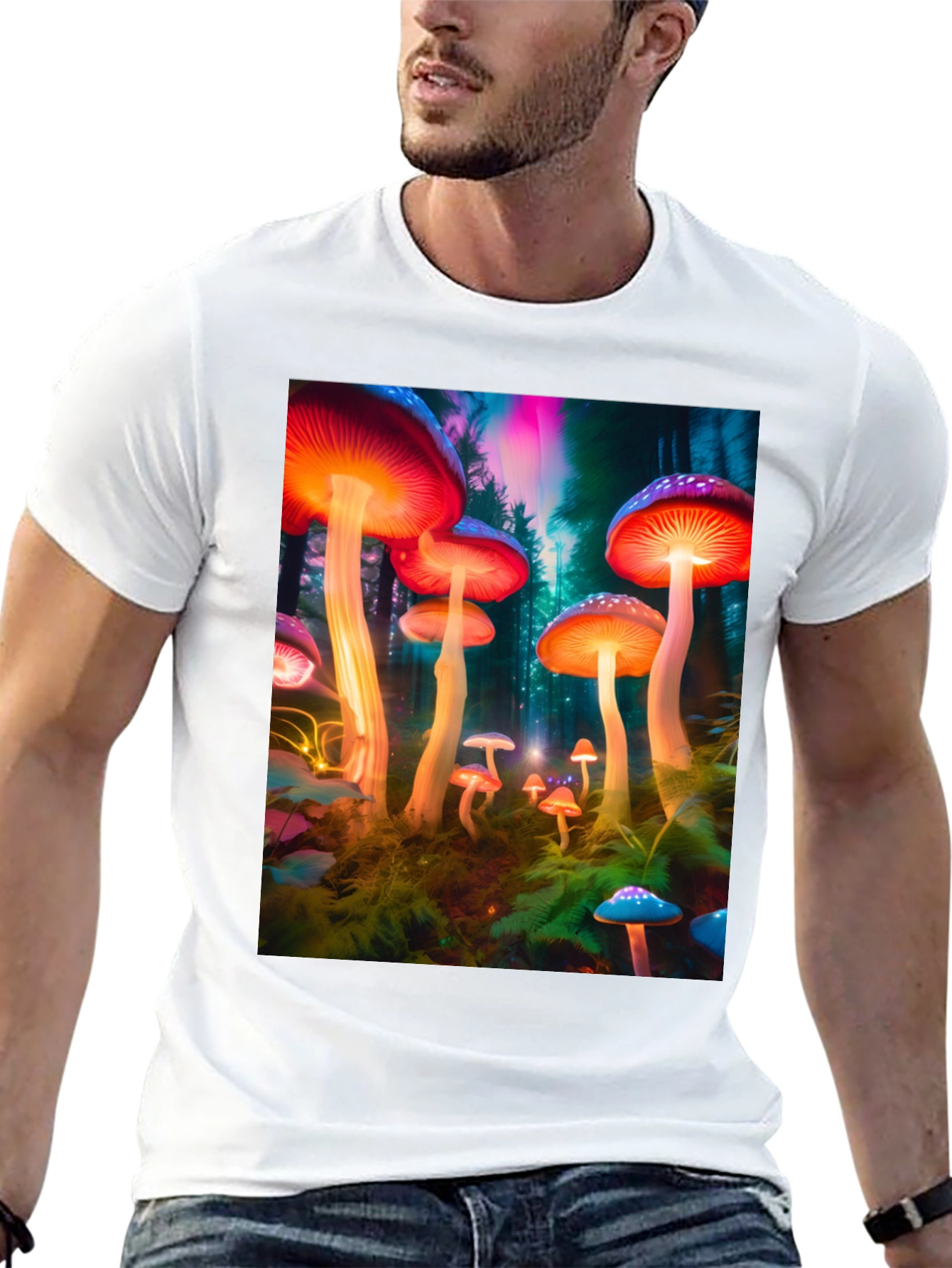Psychedelic Mushroom Graphic T-Shirt