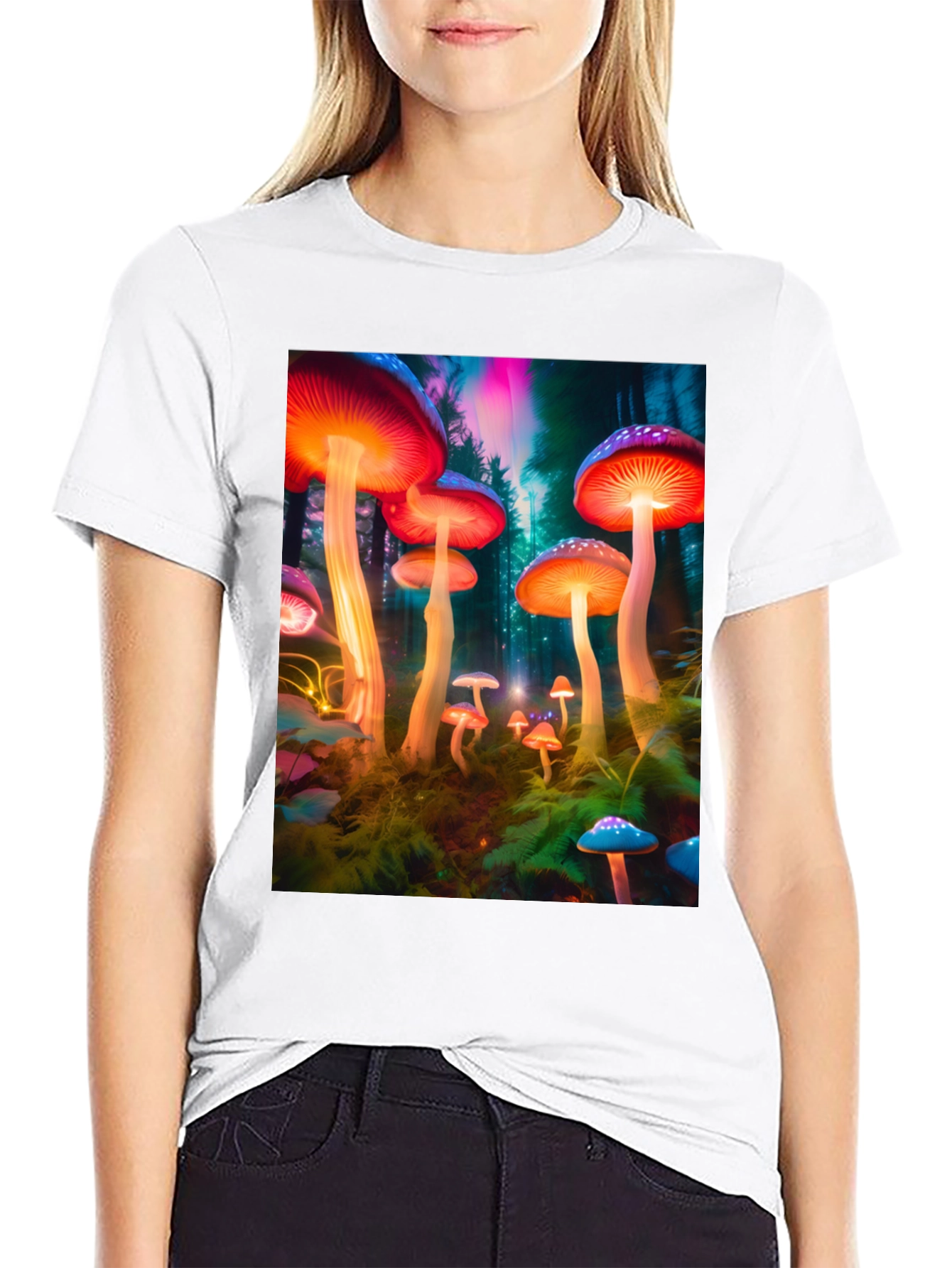 Psychedelic Mushroom Graphic T-Shirt