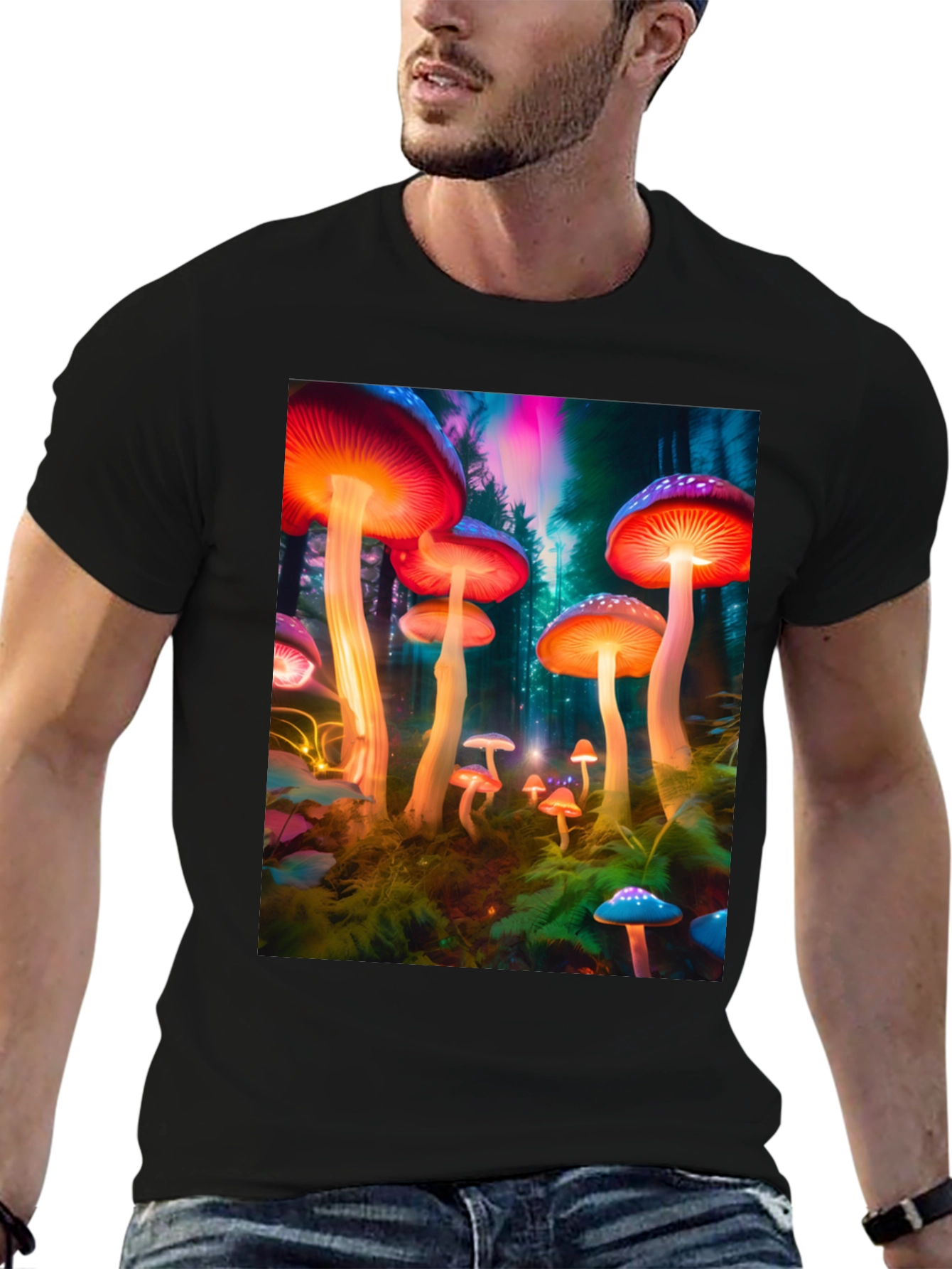 Psychedelic Mushroom Graphic T-Shirt