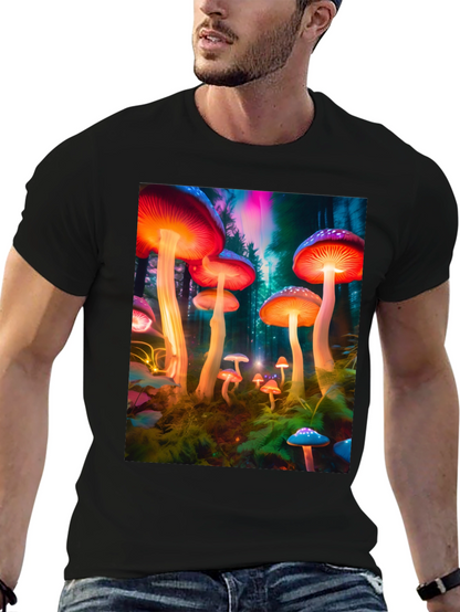 Psychedelic Mushroom Graphic T-Shirt