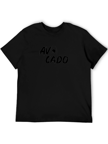 Avocado Graphic Print Black Tee