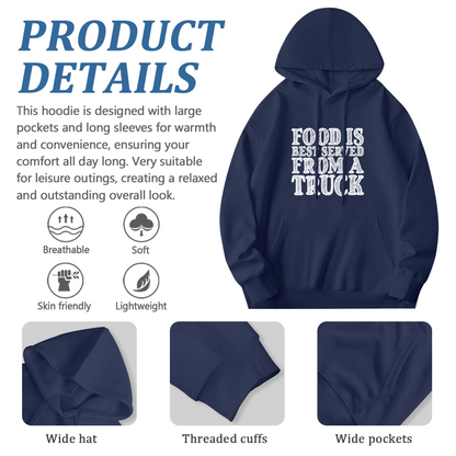 Trendy Hooded Sweatshirt - Trucker Life