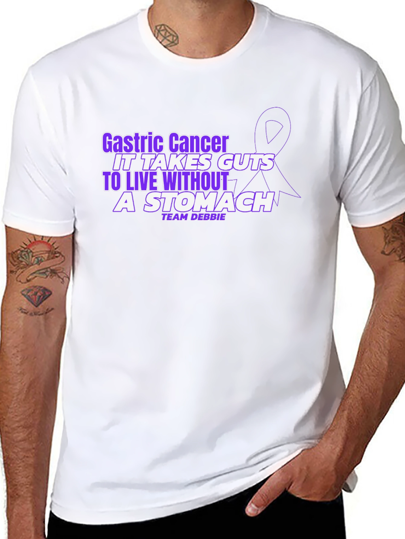 Gastric Cancer Awareness T-Shirt - Team Debbie