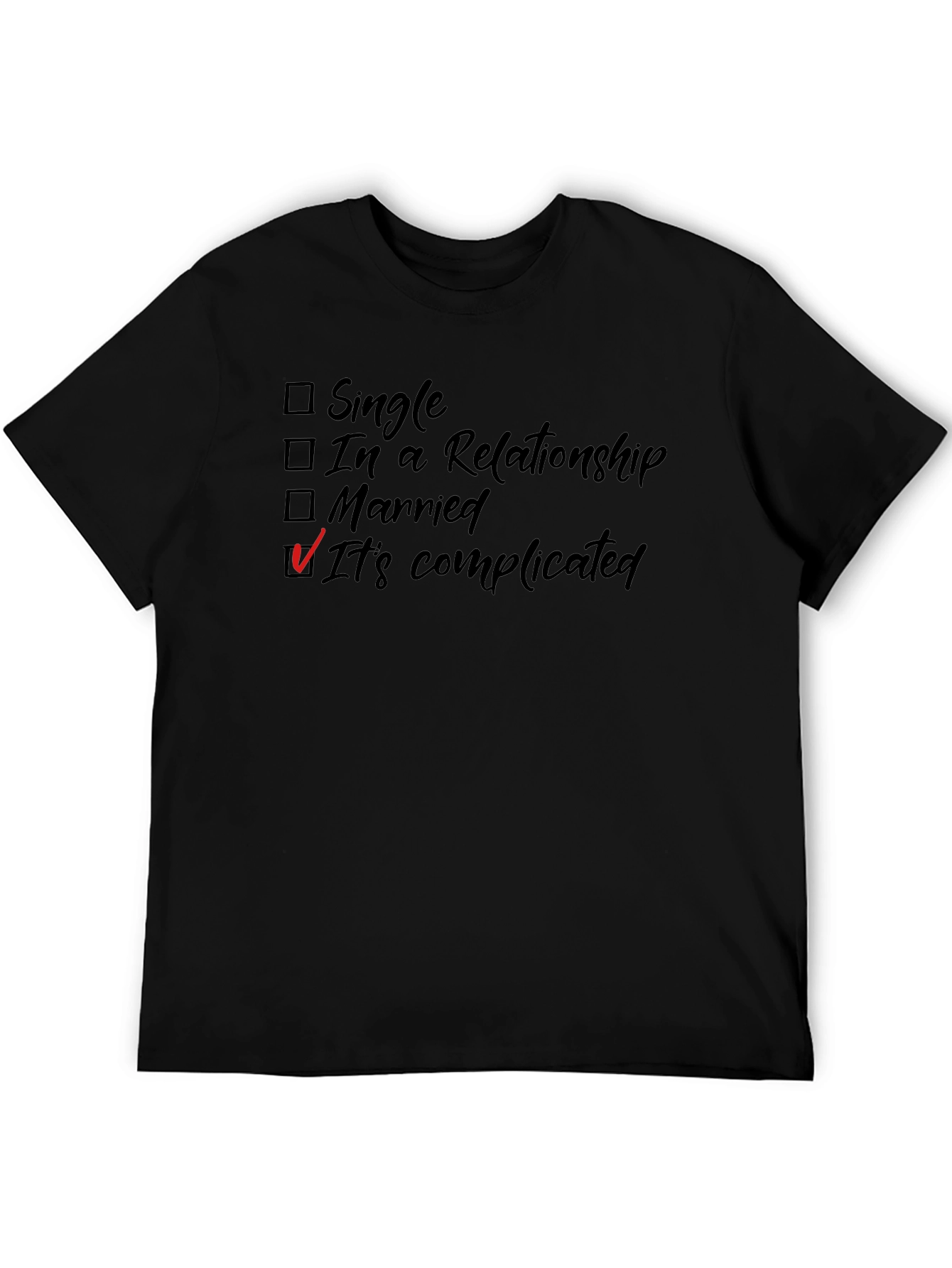Its Complicated T-Shirt - Funny Relationship Status Tee