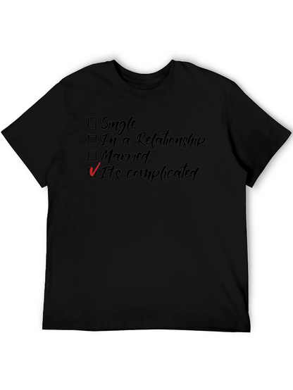 Its Complicated T-Shirt - Funny Relationship Status Tee
