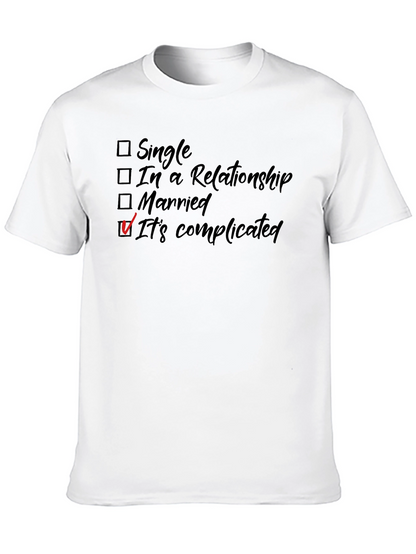 Its Complicated T-Shirt - Funny Relationship Status Tee