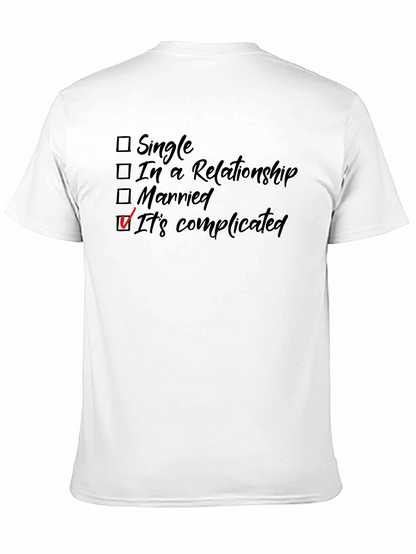 Its Complicated T-Shirt - Funny Relationship Status Tee