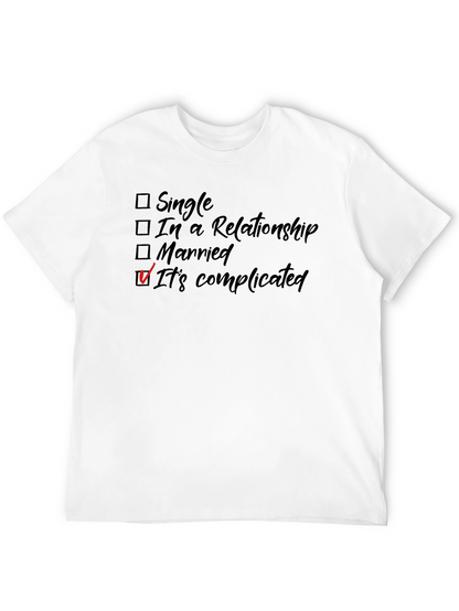 Its Complicated T-Shirt - Funny Relationship Status Tee