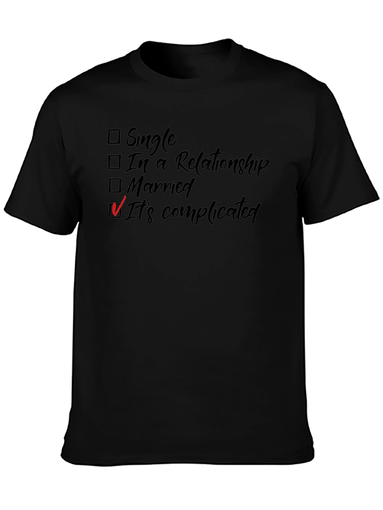 Its Complicated T-Shirt - Funny Relationship Status Tee
