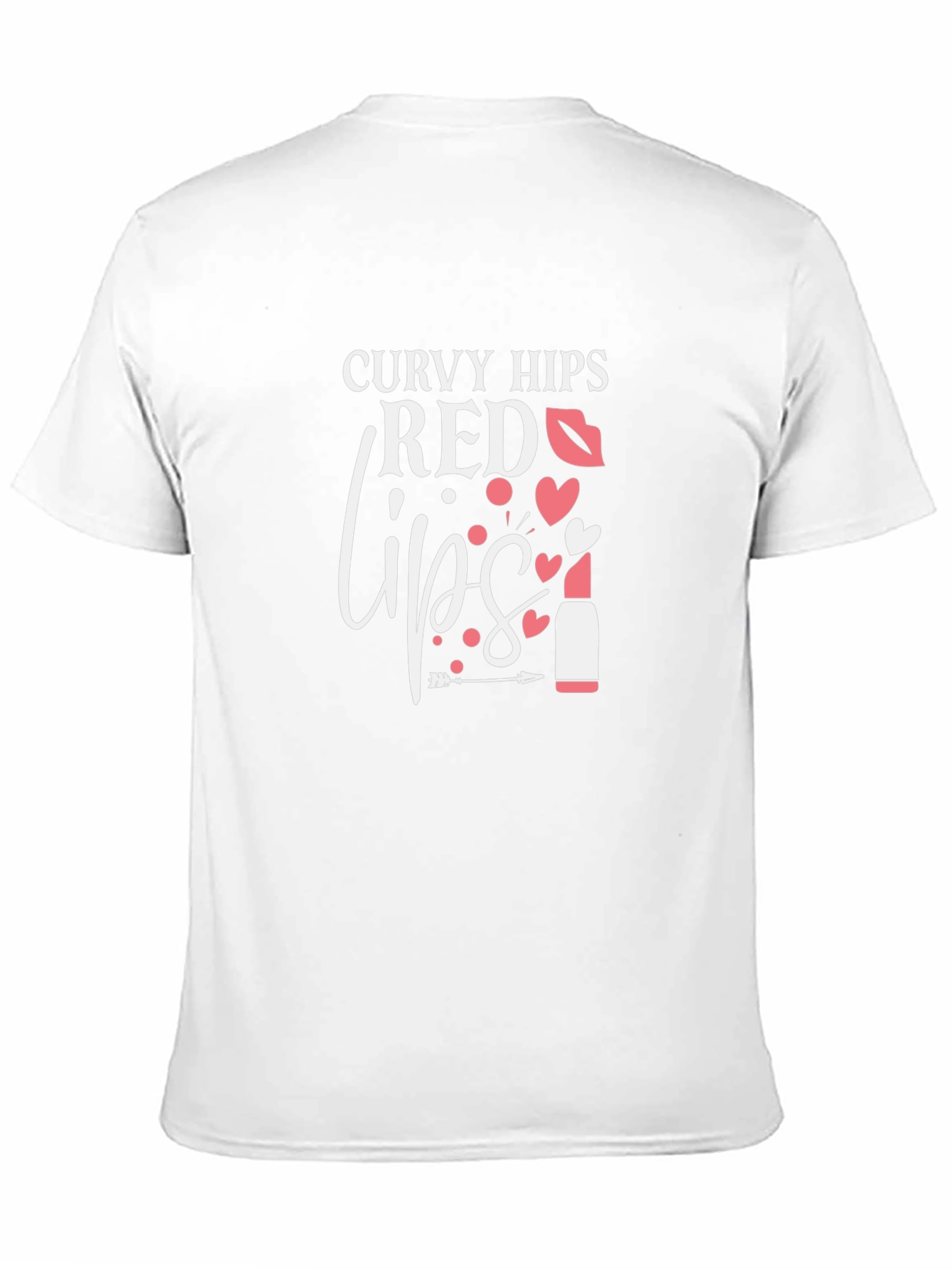 Curvy Hips Red Lips Graphic Tee